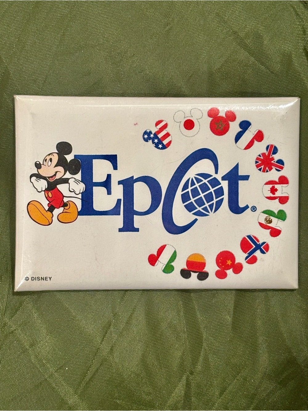 Disney Epcot Mickey Magnet - Blue, Red, Yellow, Black